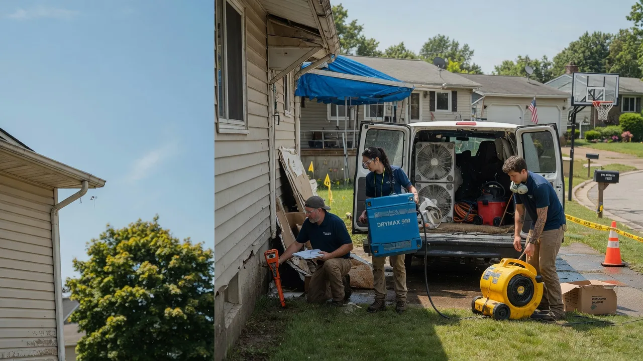 Ceiling Leak Cleanup in Justice, IL near me
